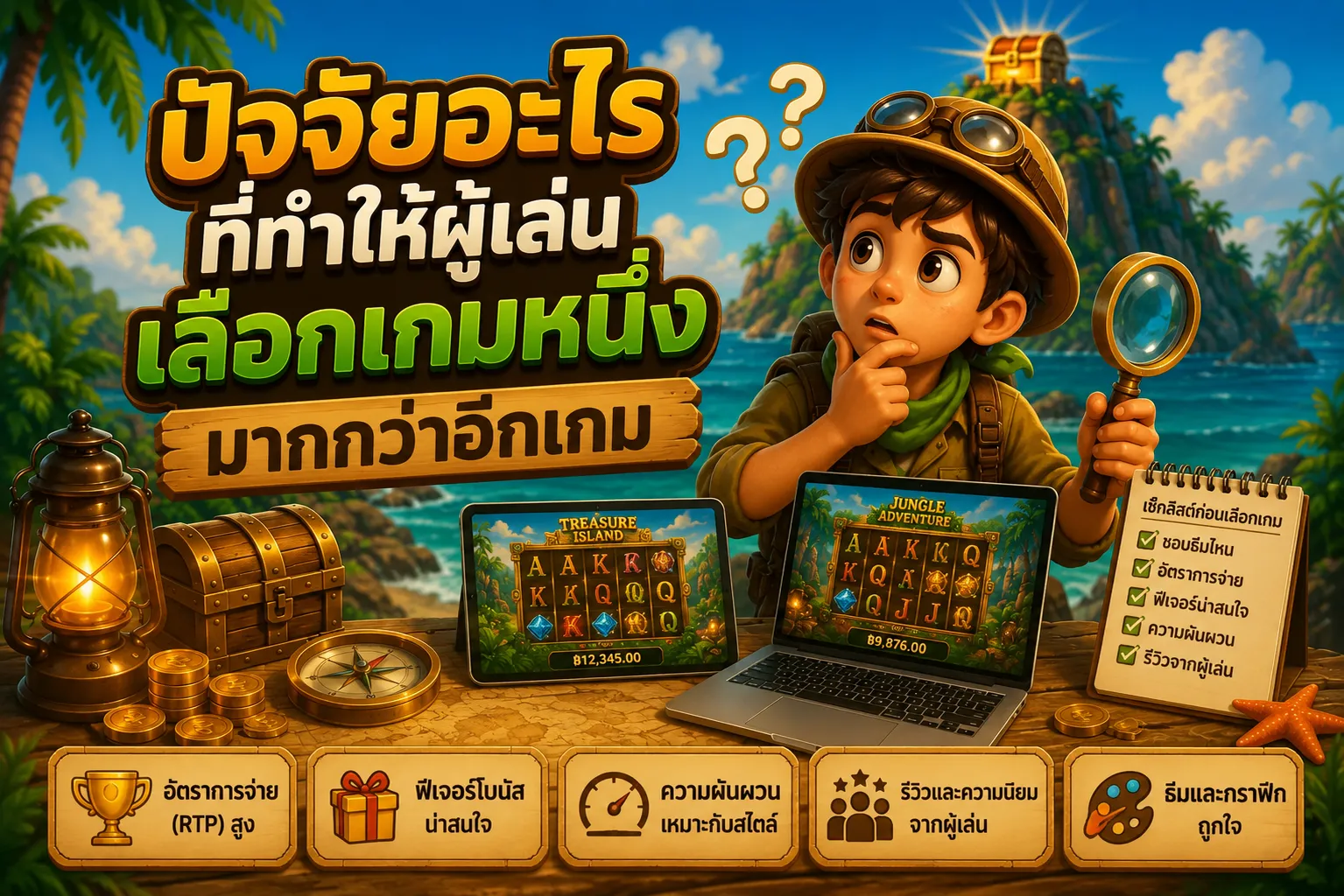 ปัจจัยอะไรที่ทำให้ผู้เล่นเลือกเกมหนึ่งมากกว่าอีกเกม