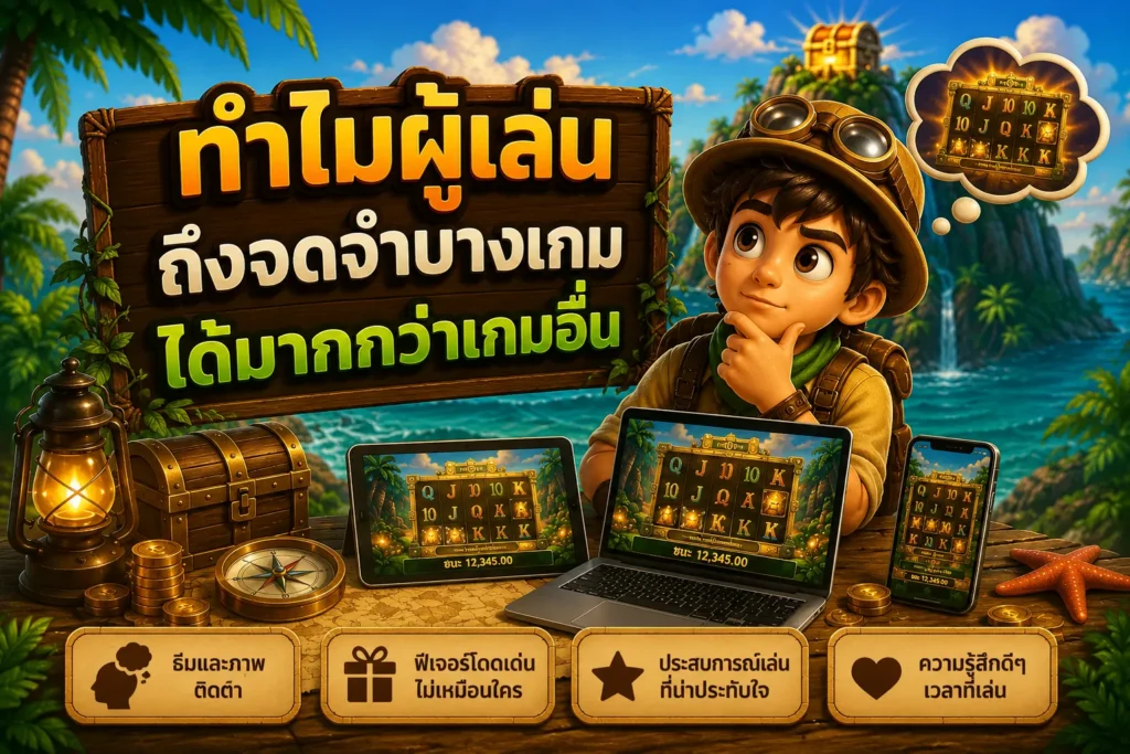 สล็อตเว็บตรง ทำไมผู้เล่นถึงจดจำบางเกมได้มากกว่าเกมอื่น