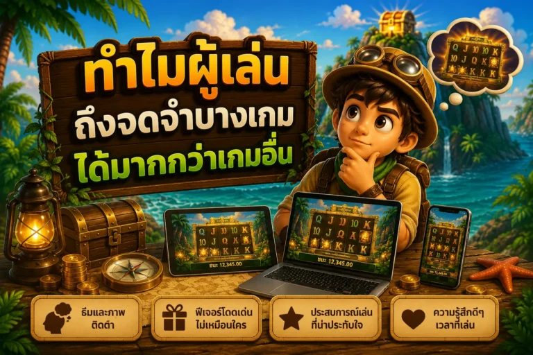 สล็อตเว็บตรง ทำไมผู้เล่นถึงจดจำบางเกมได้มากกว่าเกมอื่น