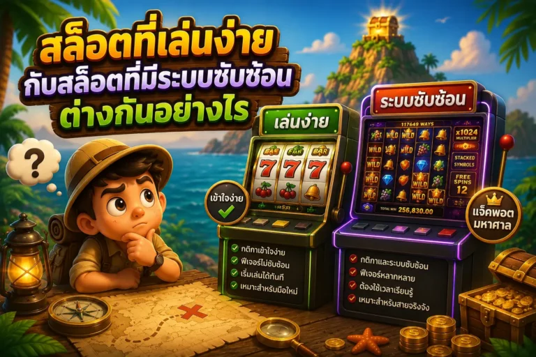 สล็อตที่เล่นง่ายกับสล็อตที่มีระบบซับซ้อน ต่างกันอย่างไร