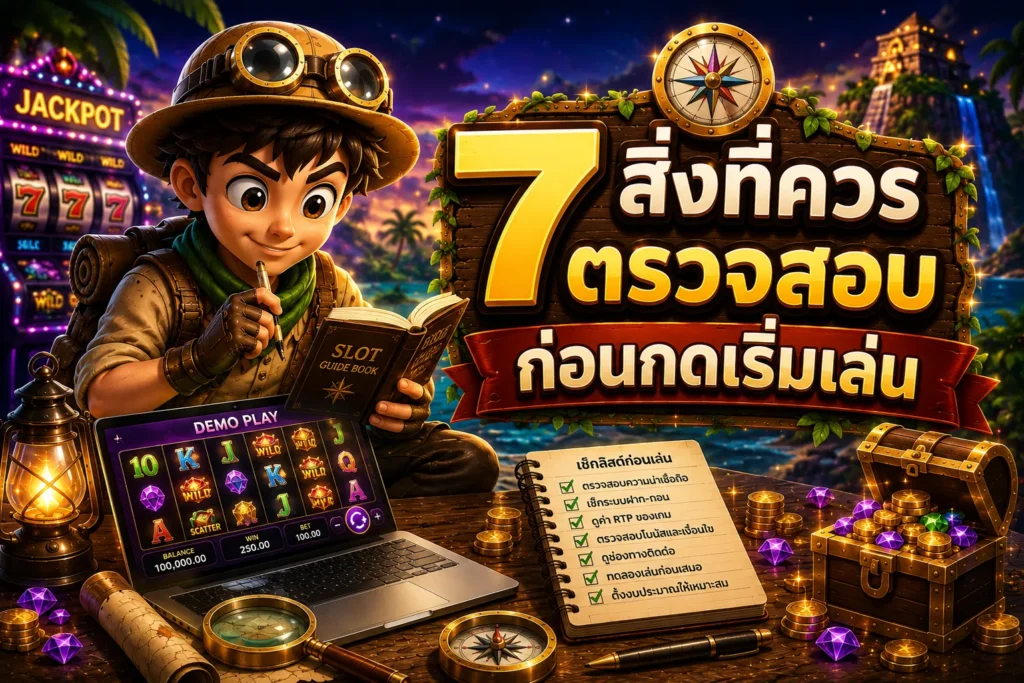 สล็อตเว็บตรง 7 สิ่งที่ควรตรวจสอบก่อนกดเริ่มเล่น