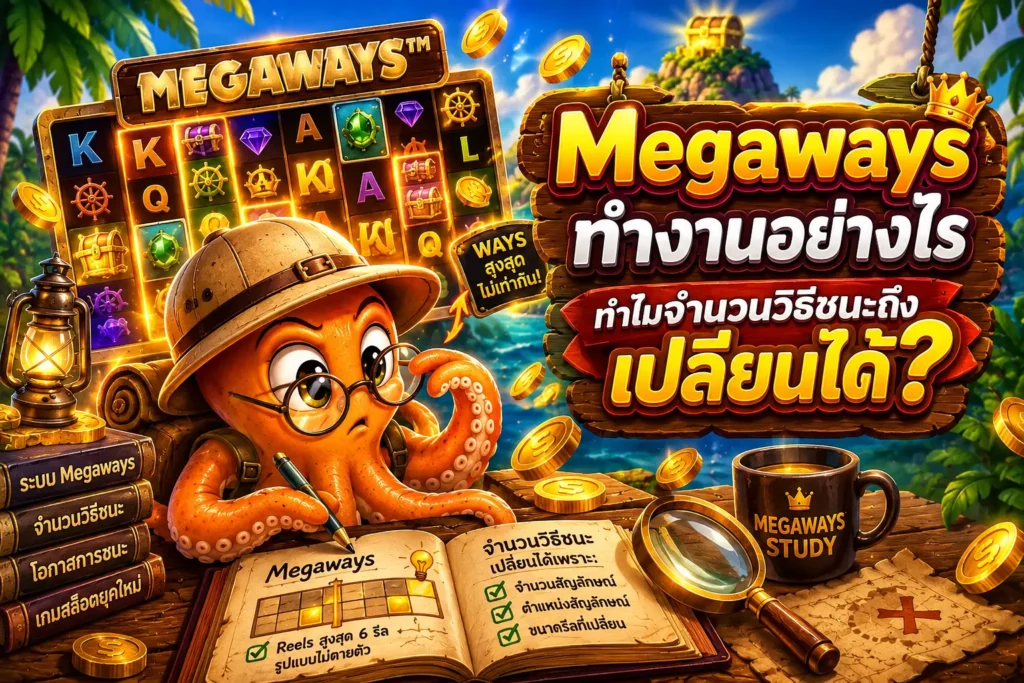 สล็อตเว็บตรง Megaways ทำงานอย่างไร ทำไมจำนวนวิธีชนะถึงเปลี่ยนได้