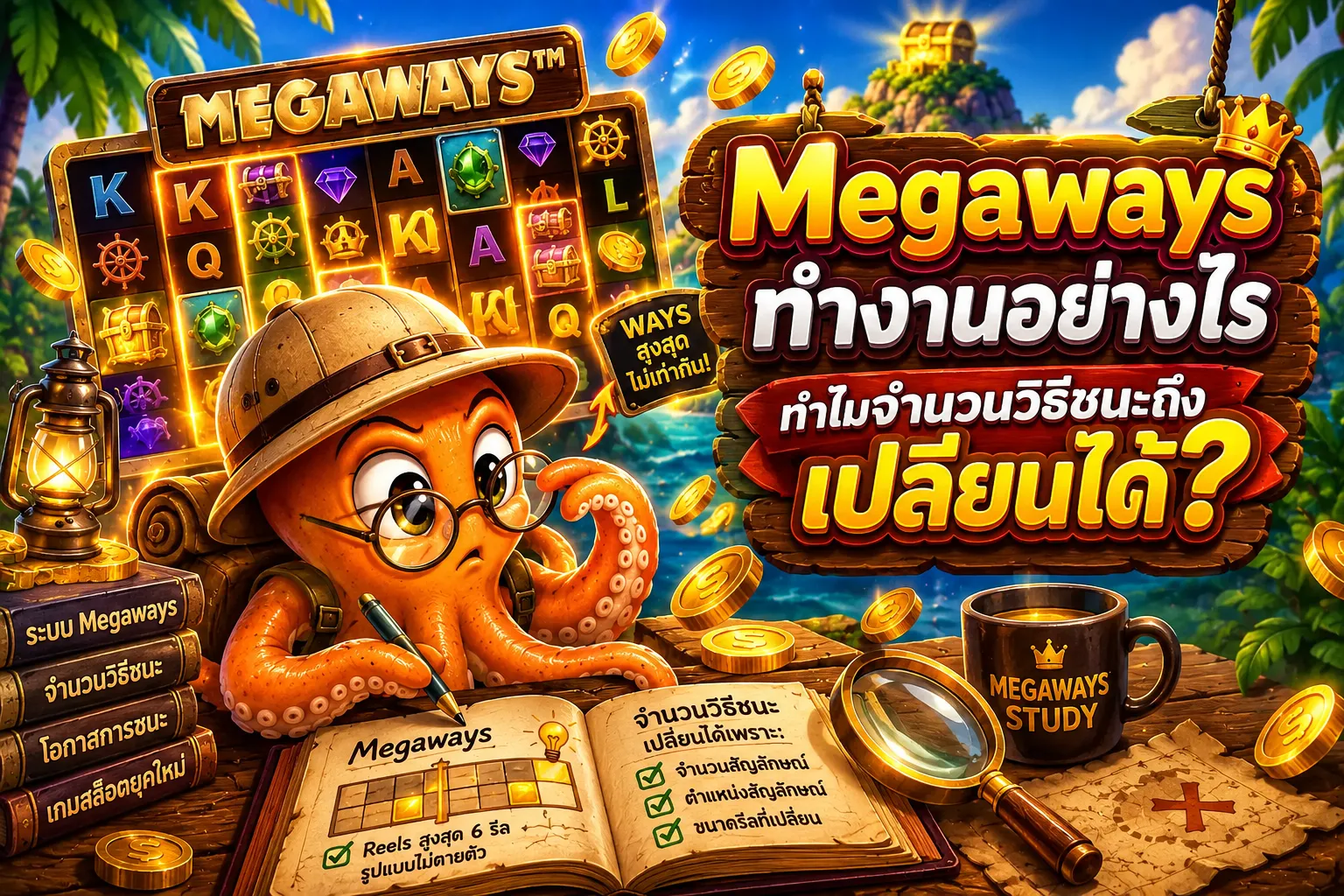 สล็อตเว็บตรง Megaways ทำงานอย่างไร ทำไมจำนวนวิธีชนะถึงเปลี่ยนได้